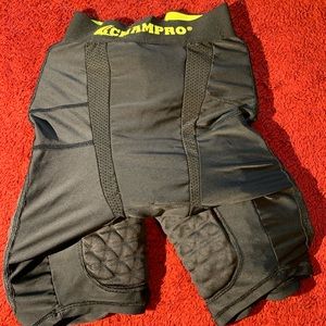 Padded compression shorts